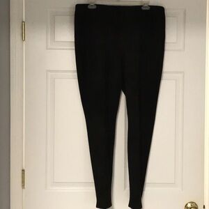 Chico's Classic Black Faux Suede Legging/Pants 18” across waist 38” long NWOT